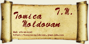 Tomica Moldovan vizit kartica